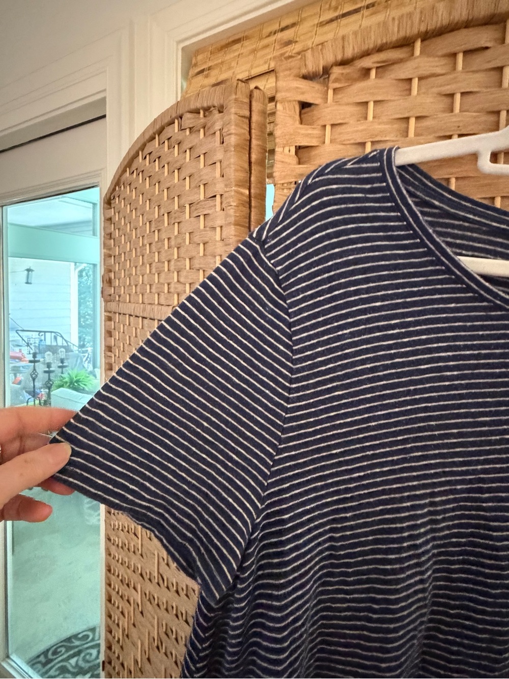 Striped Navy and White Women’s Tunic Top xl - Picture 5 of 5